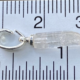 Burmese Phenakite (Phenacite) Pendants #2 -  Rough Raw Natural Sterling Silver