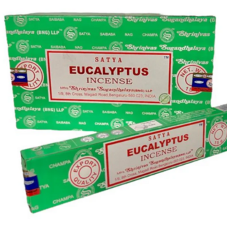 Eucalyptus Incense - 12 Sticks in Box 15g - Satya