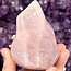 Rose Quartz Flame Point Polished - 3-4" Medium Twist