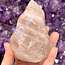 Rose Quartz Flame Point Polished - Large 4" Twist