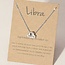Libra Necklaces - Silver Plated  (16-18" Adjustable) - Zodiac Sign Pendant Charm Astrology