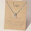Leo Necklaces - Silver Plated  (16-18" Adjustable) - Zodiac Sign Pendant Charm Astrology