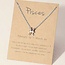 Pisces Necklaces - Silver Plated  (16-18" Adjustable) - Zodiac Sign Pendant Charm Astrology