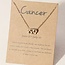 Cancer Necklaces - Gold Plated  (16-18" Adjustable) - Zodiac Sign Pendant Charm Astrology