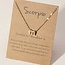 Scorpio Necklaces - Gold Plated  (16-18" Adjustable) - Zodiac Sign Pendant Charm Astrology