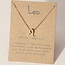 Leo Necklaces - Gold Plated  (16-18" Adjustable) - Zodiac Sign Pendant Charm Astrology