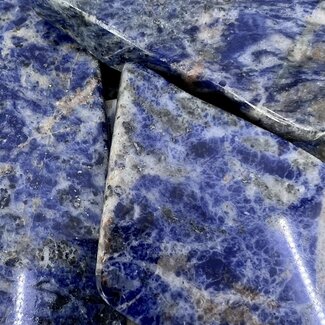 Sodalite Slice - Medium Slab Flat Polished