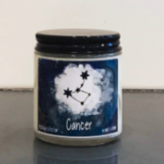 Cancer - Blue Astrology Zodiac Candle- 4oz