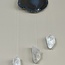 Agate Slab Slice with 3 Clear Quartz Points Windchime