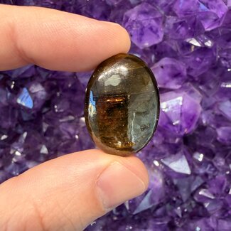 Siderite Mini Palm Pillow Pocket Stone