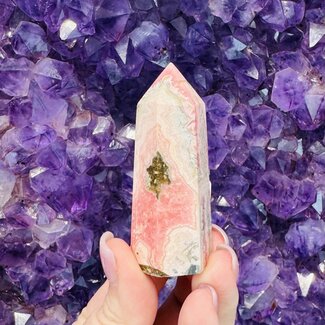 Rhodochrosite Tower Point Generator - Large (2 - 3")