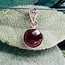 Rhodolite Garnet Pendants - Round Circle Faceted Bezel Set - Sterling Silver