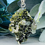 Forest Fairy Epidote Pendants - Raw Rough Natural Claw Prong Set - Sterling Silver
