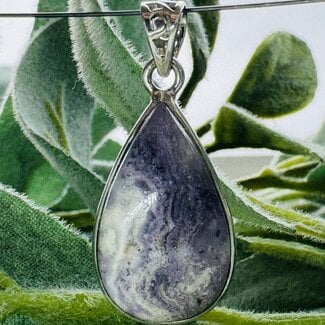 Purple (Morado Opal Royale Violet Flame) Opal Pendants - Teardrop Pear Bezel Set - Sterling Silver