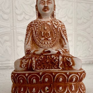 Buddha Meditating Statue - Calm Natural 4"