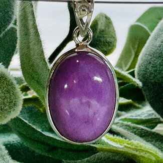 Phosphosiderite Pendants - Oval Bezel Set - Sterling Silver