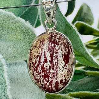 Alunite (Aluminite) Pendants - Oval #2 Bezel Set - Sterling Silver