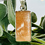 Peach Moonstone Pendants - Rectangle Bezel Set - Sterling Silver