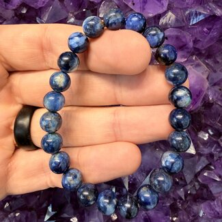 Deep Blue Richterite (Blue Sugilite) Bracelets - 8mm