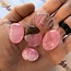 Pink Aragonite (AAA Grade) Palm Pillow Pocket Stones - Small