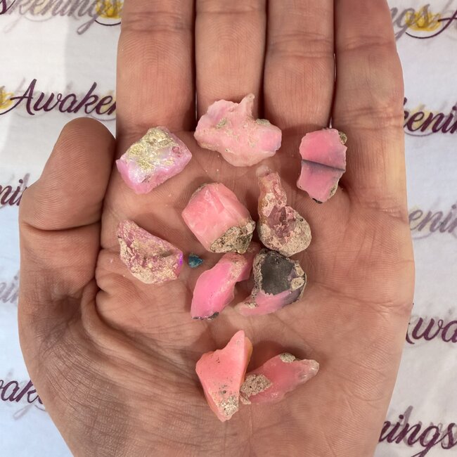 Ethiopian Pink Opal - Rough Raw Natural