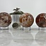 Flower (Cherry Blossom) Agate & Carnelian Orbs Spheres Globes - 45-50mm