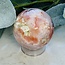 Flower (Cherry Blossom) Agate & Carnelian Orbs Spheres Globes - 45-50mm