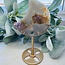 Amethyst & Agate Crescent Moon on Gold Pin Stand - 6-8" Large Druzy Druzies