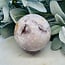 Pink Amethyst & Flower (Cherry Blossom) Agate Sphere Orb Globe - 70-75mm Druzy Druzies