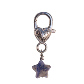 Pet Pendant (Star) Charm - Sodalite (Immunity) Dog Cat Animal Collar