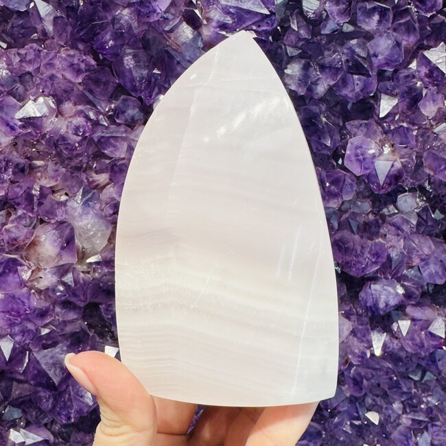 Pink Calcite Flame - 5"