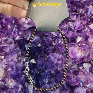 Garnet Round Bead Anklet Bracelets - 4mm Mini