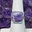 Chevron (Dream) Amethyst Ring - Size 7 Squared - Sterling Silver