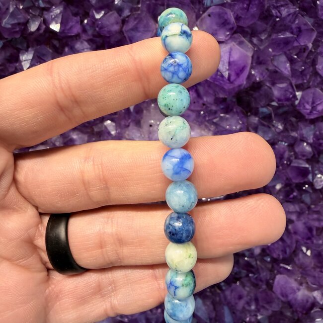 Blue Chrysocolla Bracelets - 8mm
