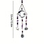 Prism Suncatcher Sun Catcher (Amethyst-Small) Crescent Moon-Window Mirror Crystal-Faceted Prism, Moon & Stars Gold
