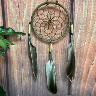 Old Style Navajo Dream Catcher 4"