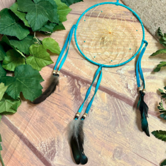 Native American Dream Catcher 8" -Turquoise