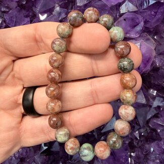 Azurite & Garnet Bracelets - 8mm