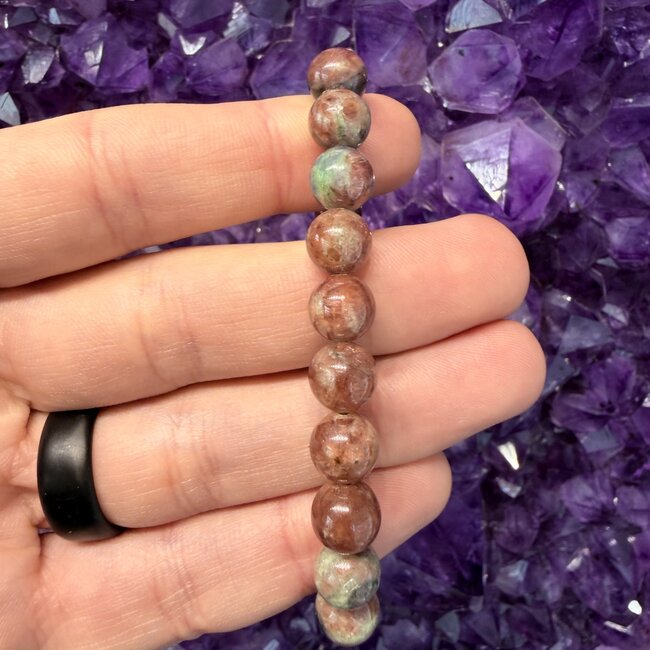 Azurite & Garnet Bracelets - 8mm