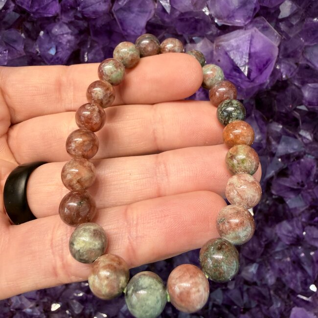 Azurite & Garnet Bracelets - 8mm