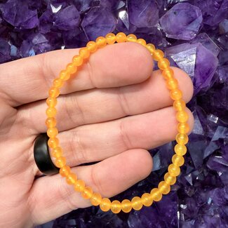 Orange Calcite Bracelets - 4mm
