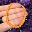 Orange Calcite Bracelets - 4mm