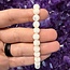 Pearly (White Mother of Pearl) Shell Bracelets - 8mm