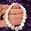Pearly (White Mother of Pearl) Shell Bracelets - 8mm