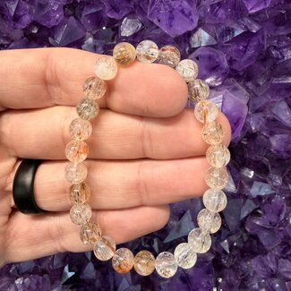 Rutilated Quartz (AAA Grade) Bracelets - 6mm