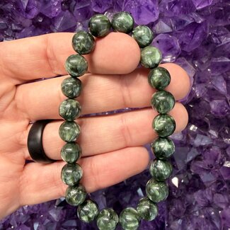 Russian Seraphinite (AAA Grade) (Serafina Green Chlorite) Bracelets - 8mm