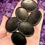 Black Tourmaline Worry (Thumb Fidget Relaxation Pocket) Stones - Small Oval