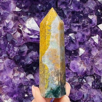 Ocean (Sea Sediment) Jasper Tower Point Generator - Large (4-5")