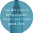 Sweet Dreams Spray - 2 oz Room Mist Nightmares