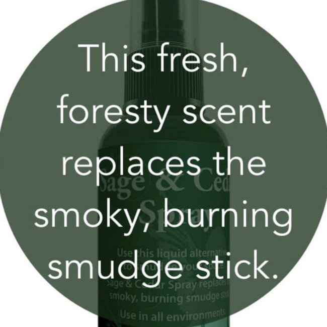 Sage & Cedar Smudge Spray - 2 oz Room Mist